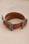End Game Brown Double Buckle Belt