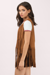 Invest In You Camel Faux Suede Vest