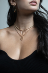 Ja'dame Rosary Gold Layered Necklace