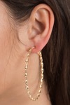 True Feeling Gold Hoop Earrings Set