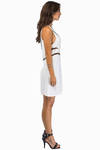 Bless'ed Are The Meek Fine Lines Ivory & Black Mesh Dress