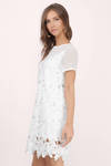 Trust Me Lace Shift Dress in Ivory