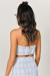 Meant to Be Light Blue Crop Top