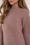 Stone Cold Mauve Dolphin Hem Sweater Dress
