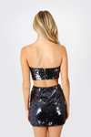 Everything and More Multi Reversible Sequin Crop Top