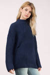 Zip It Good Navy Knitted Sweater