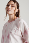 Melted Ice Cream Pink Smiley Tie-Dye Long Sleeve