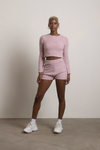 Warm Hug Pink Soft Fuzzy Top and Shorts Set