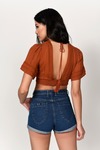 Not For You Rust Crop Top
