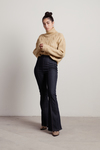 Undercover Tan Turtleneck Cable Knit Sweater