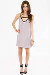 Think Racerback Shift Dress in Taupe