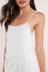 Coconut White Frayed Crop Top