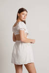 Sunny Fields White Embroidered Cut Out Dress