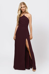 Rise Above Wine Lace Up Maxi Dress