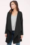 Call It A Day Draped Jacket in Black