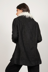 Florence Black Faux Fur Coat