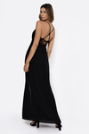 Opposites Attract Black Lace Maxi Dress