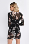 Sweet Relief Black Floral Bodycon Dress