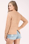 MINKPINK By The Fire Blush Knitted Sweater