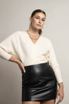 Moriah Ivory Long Sleeve Sweater Bodysuit