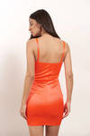 Suit Me Up Neon Orange Bodycon Dress