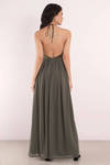 There She Goes Olive Maxi Dress