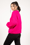 Drop It Pink Drop Sleeve Sweater