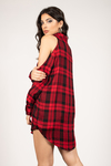 Mad About Plaid Red and Black Shift Dress