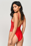 Deep End Red One Piece Swimsuit