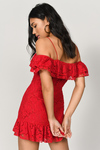 Fiona Lace Red Bodycon Dress