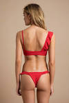 Kaohs Eva Red Multi Bikini Bottom