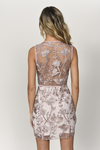 Lillian Rose Embroidered Bodycon Dress