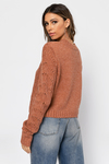 Take It Easy Rust Sweater