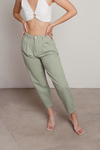 Ladera Heights Sage Slouchy Tapered Jeans