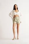 Lucinda Sage Ruffled Paperbag Shorts
