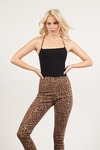 In The Jungle Taupe Multi Leopard Print Pants