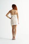 Back In Time White Lace Bodycon Mini Dress