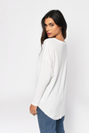 Charlie White Long Sleeve Top