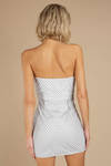 Kayla White Embellished Bodycon Dress