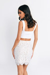 Lace and Grace White Skirt