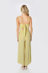 Falling In Love Yellow White Multi Floral Back Tie Jumpsuit