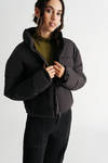 Always Ready Black Quilted Puffer Jacket