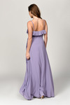 Kristen Dusty Purple Wrap Maxi Dress