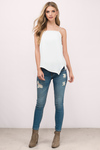 Out Of Line Ivory Tank Top