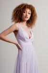 Night To Remember Lavender Maxi Dress