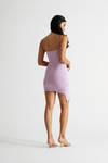 Nayasha Lilac Asymmetrical Bodycon Dress