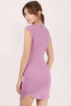Hot & Delicious Day N Night Mauve Bodycon Dress