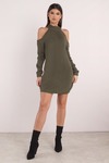 Half Thought Olive Sweater Dress