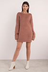 Allison Terracotta Sweater Dress